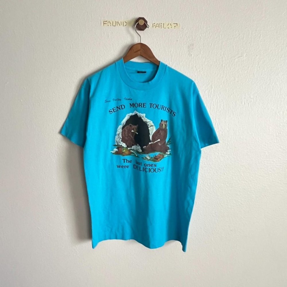 Vintage "Send More Tourists" Crewneck Tee